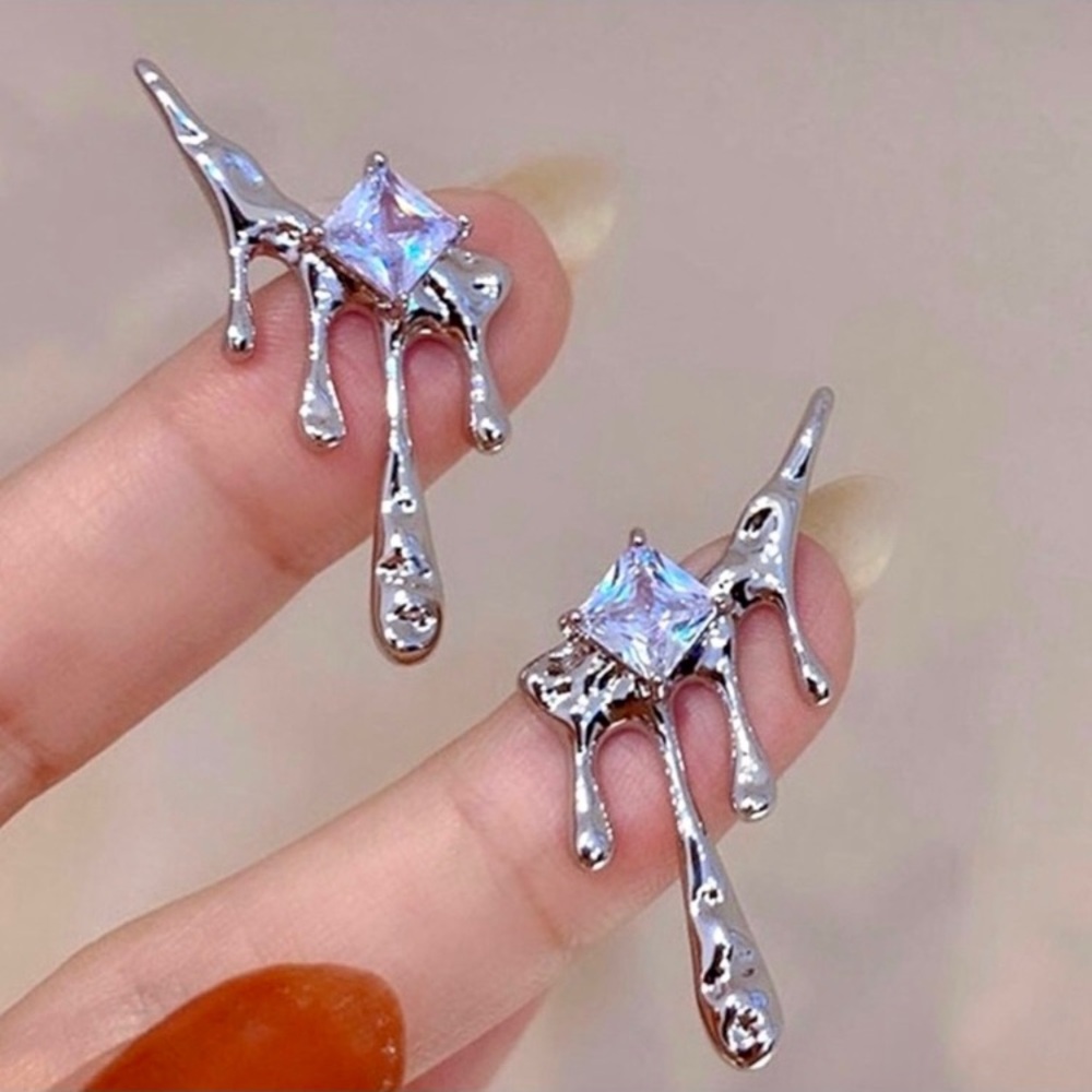 ✨LOWEST PRICE✨New silver dripping earrings